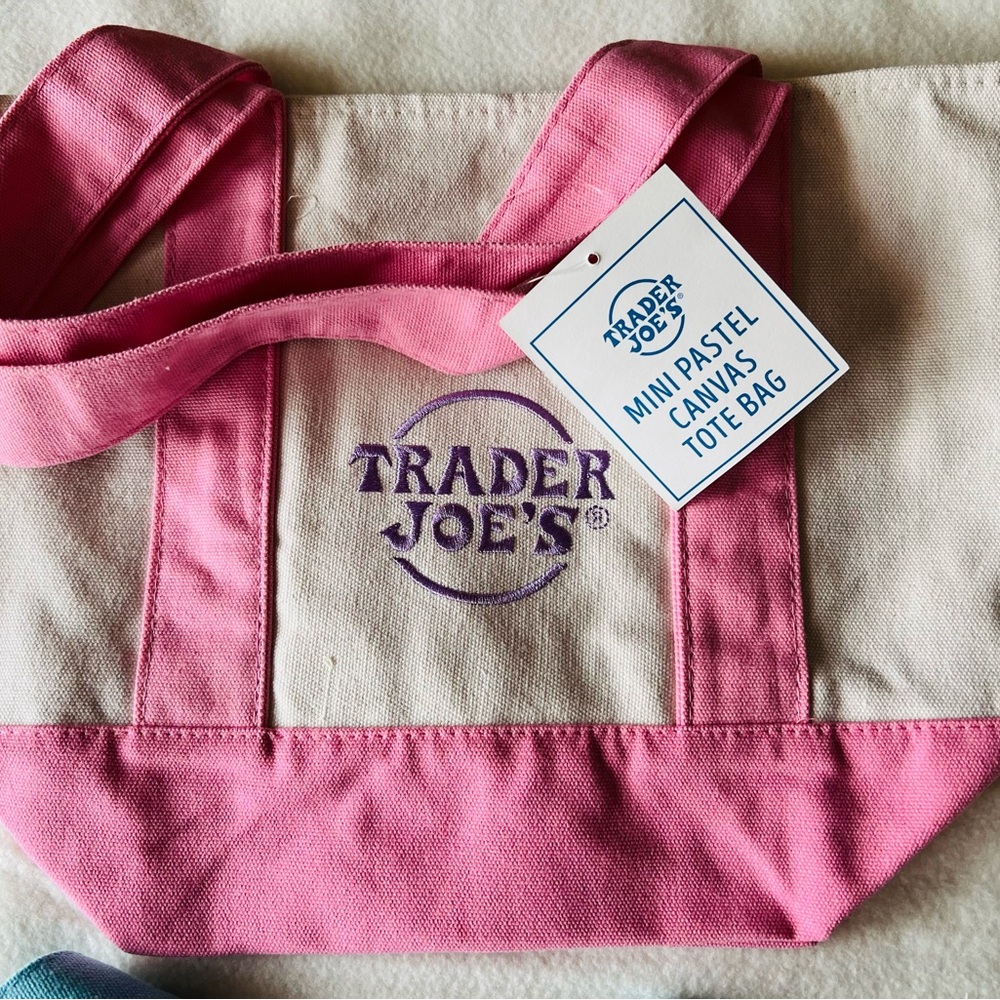 Trader Joe’s Pink Pastel Mini Canvas  NWT